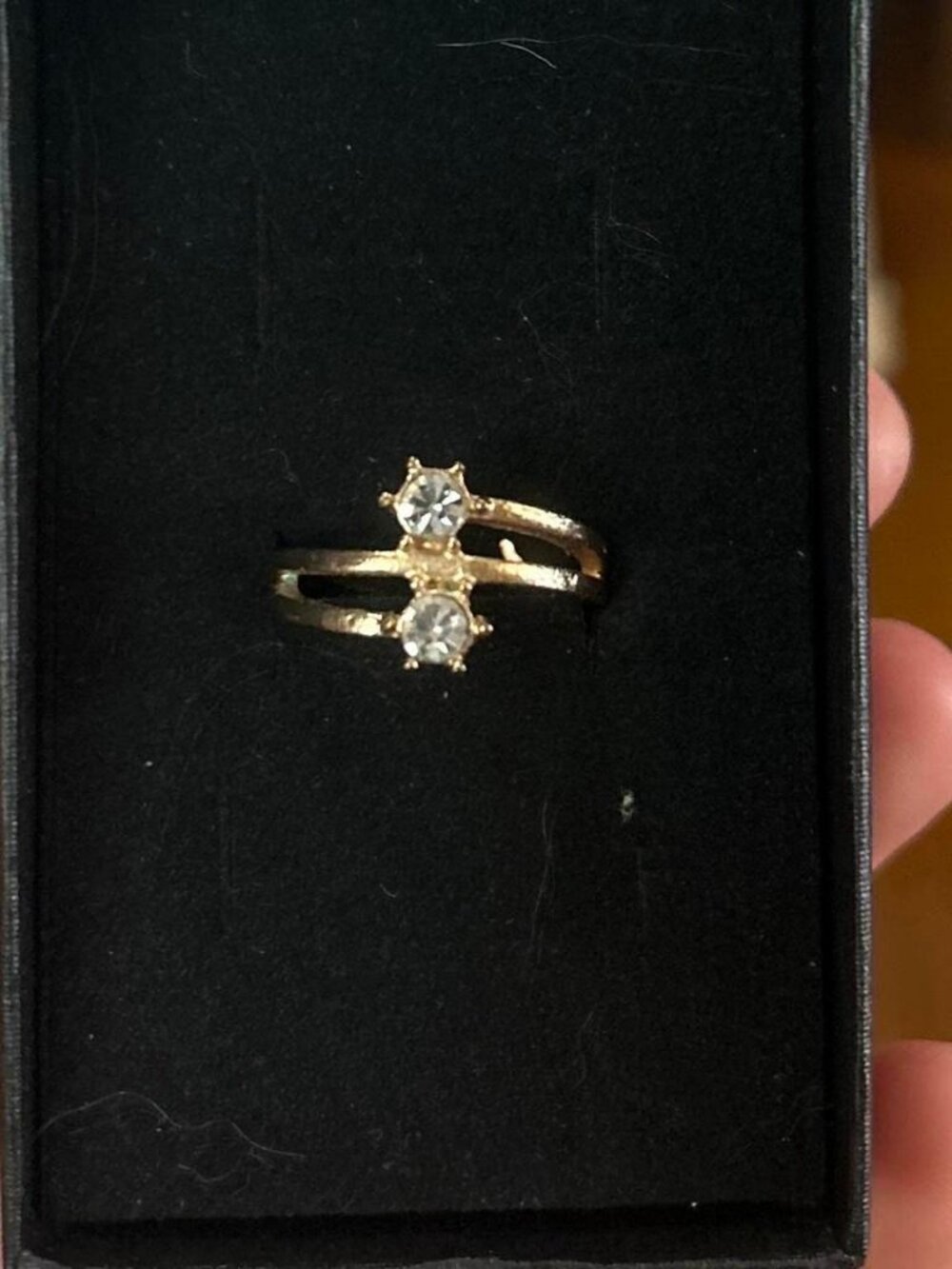 Gold Accent Ring Size 6.5 Costume Jewelry
